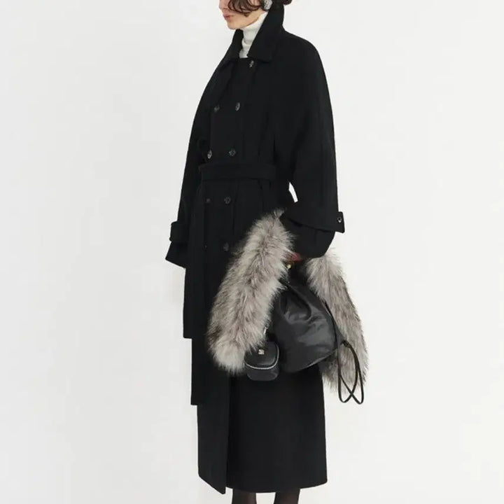 [BUNJANG] Gabrieli Premium Wool Cashmere Coat Black S / 가브리엘리 프리미엄 울캐시미어코트