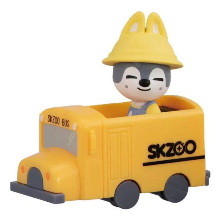 [BUNJANG] Stray Kids SKZOO Bang Chan Wolf Chan Figure Gacha Bundle Set (Light, School Bus, Sauna) / 스키즈 스키주 방찬 매직스쿨 포카 울프찬 일본 라이트+스쿨버스+사우나 피규어 가챠