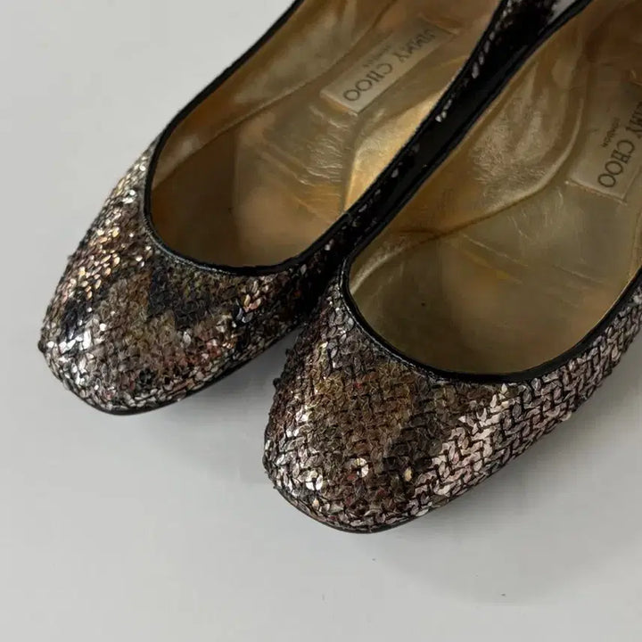 [BUNJANG] Jimmy Choo Valeryna Sequin Flat Shoes Size 36 / 지미추 발레리나 스팽글 플랫슈즈 36사이즈