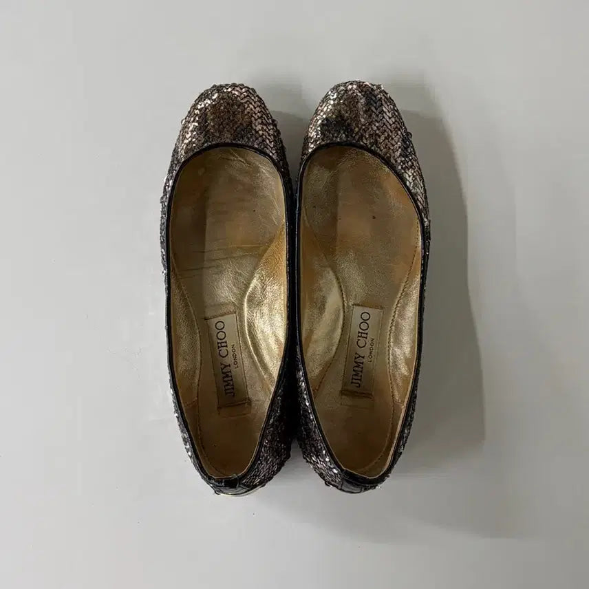 [BUNJANG] Jimmy Choo Valeryna Sequin Flat Shoes Size 36 / 지미추 발레리나 스팽글 플랫슈즈 36사이즈
