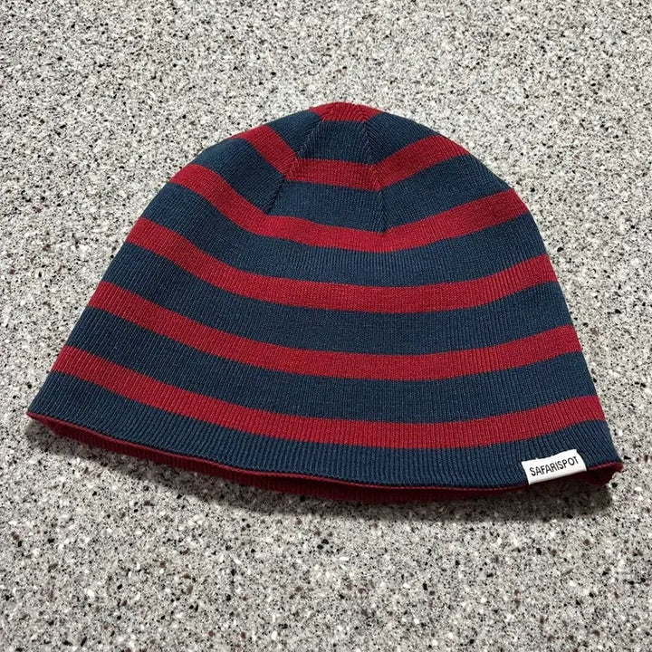 [BUNJANG] Safarispot SAF3 Reversible Stripe Beanie / 사파리스팟 사프3 리버시블 스트라이프 비니