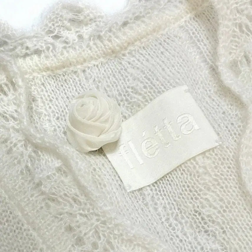 [BUNJANG] Fleta Kid Mohair Cardigan Ivory / 플레따 키드모헤어 가디건 아이보리