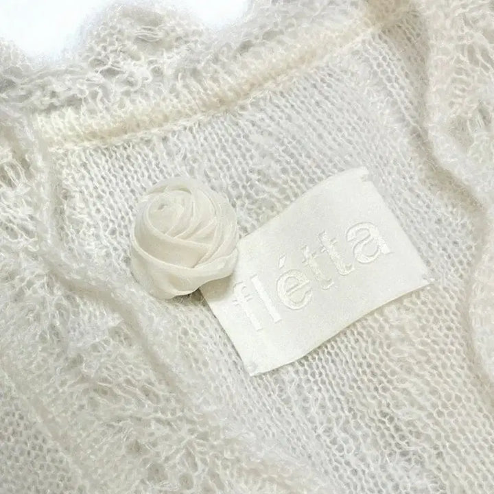 [BUNJANG] Fleta Kid Mohair Cardigan Ivory / 플레따 키드모헤어 가디건 아이보리