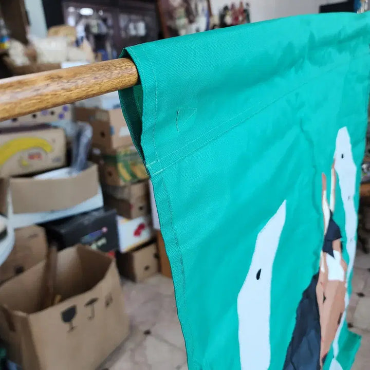 [BUNJANG] Double-Sided Flag Banner, Machine-Stitched, 110cm x 71cm / 미국서온 미사용 양면 깃발 자동재봉 제품 크기110cmX71cm 말  1