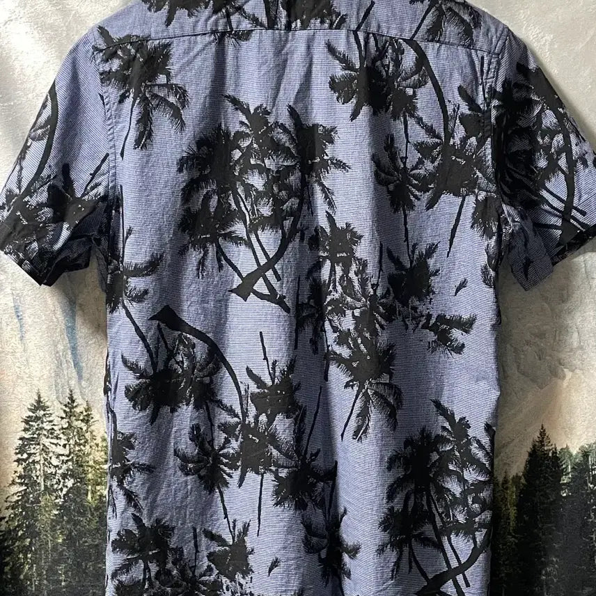 [BUNJANG] Palm Tree Hawaiian Short Sleeve Shirt / 100) 야자수 하와이안 반팔 셔츠