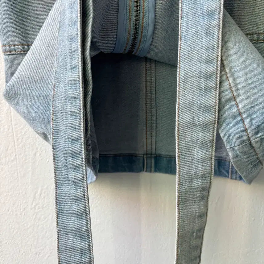 [BUNJANG] Alice &amp; Olivia Denim Zip-Up Dress Size 0 / 엘리스 앤 올리비아 데님 집업 원피스 0사이즈