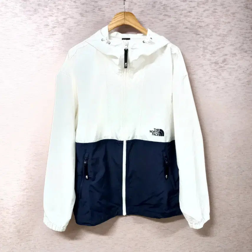 [SOLD OUT] B5-9/노스페이스 밑단스트링 화이트 집업후드 자켓 남성