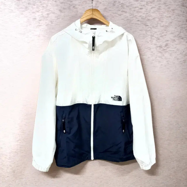 [SOLD OUT] B5-9/노스페이스 밑단스트링 화이트 집업후드 자켓 남성