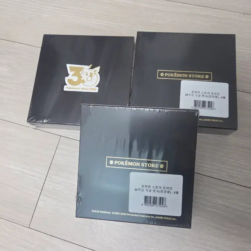 [BUNJANG] Pokemon 30th Anniversary Commemorative Badge Set / 포켓몬 30주년 기념 뱃지 4월 5월