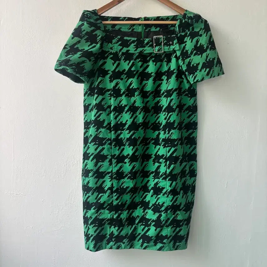 [BUNJANG] Marc Jacobs Houndstooth Square Neck Dress / 마크제이콥스 스퀘어넥 하운드투스 원피스 55