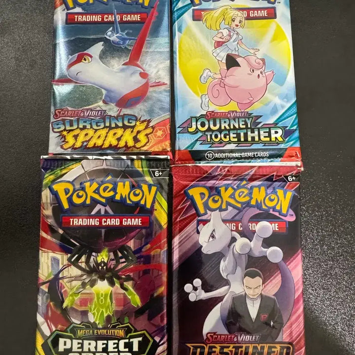 [BUNJANG] Pokemon TCG North American Edition Booster Packs (4) / 포켓몬카드 북미판 니힐제로 초전브레이커 낱팩 6개