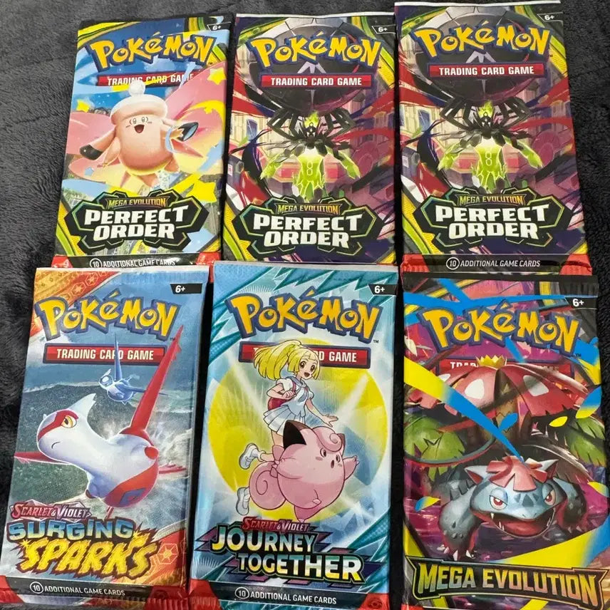 [BUNJANG] Pokemon TCG North American Edition Booster Packs (4) / 포켓몬카드 북미판 니힐제로 초전브레이커 낱팩 6개