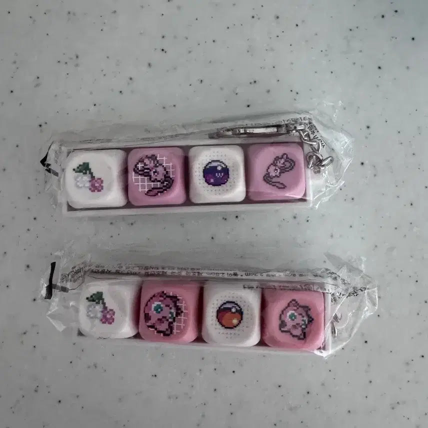 [BUNJANG] Tony Moly Pokemon Jigglypuff &amp; Mew Keychain Bundle Set / 토니모리 포켓몬 키링 뮤랑 푸린 일괄판매