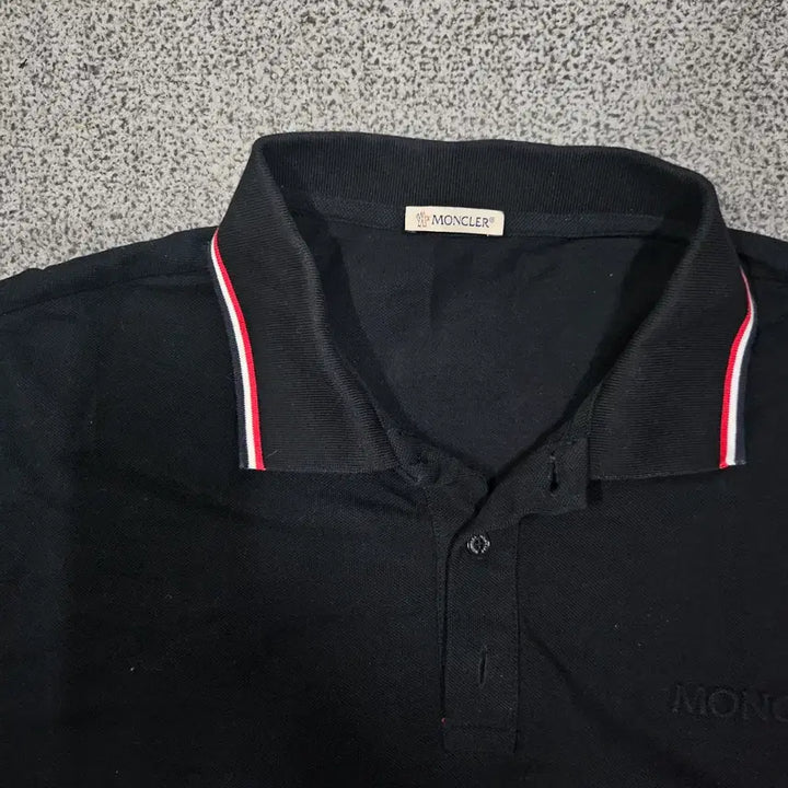 [BUNJANG] Moncler Black Polo Shirt XXL / 몽클레어 블랙 카라티셔츠 xxl