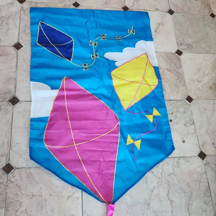 [BUNJANG] Unused Double-Sided Flag Banner (71cm x 190cm) / 미국서온 미사용 양면 깃발 자동재봉 제품 가로71cm 기장190cm 연