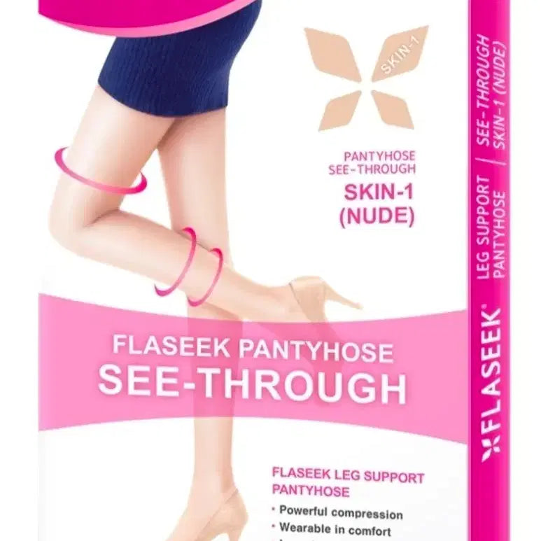 [BUNJANG] FLASEEK Skin 1 Nude See-Through Pantyhose / FLASEEK 스킨1 누드 시스루 팬티스타킹