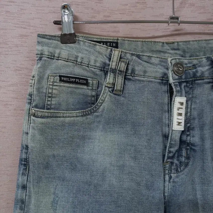 [SOLD OUT] B5-9/필립플레인 블루 워싱 빈티지 청바지 남성