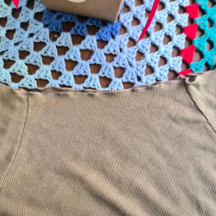 [BUNJANG] Sheryl Off-Shoulder Knit Shirt / 셔릴 오프 숄더 / 니트 셔츠