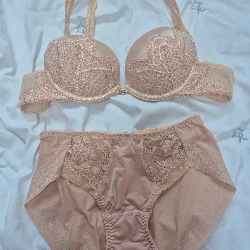 [BUNJANG] Lace Bra Panty Set / 레이스 브라팬티 세트(중고)