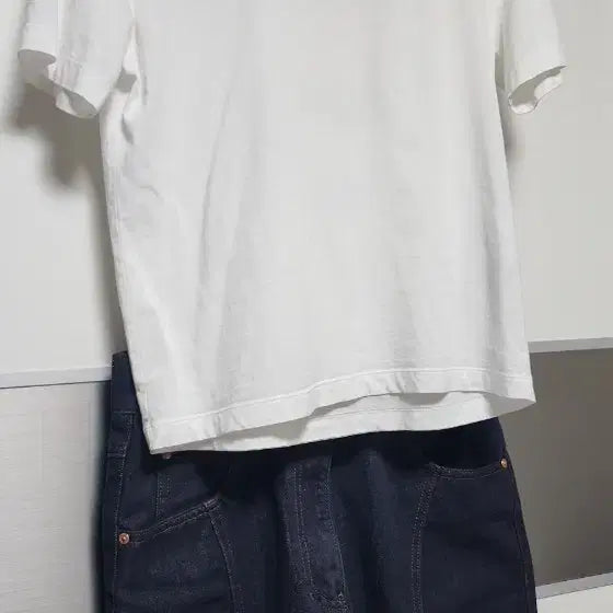 [BUNJANG] Lucky Chouette White T-Shirt with Back Logo / 럭키슈에뜨 티셔츠
