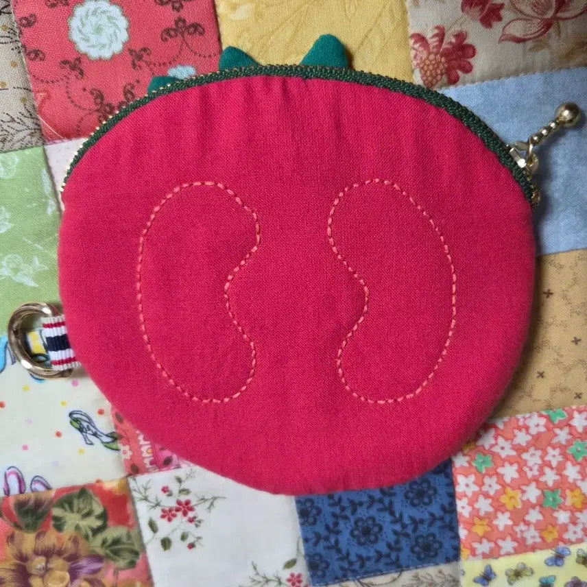 [BUNJANG] Handmade Quilted Tomato Pouch / [핸드메이드] 귀여운 토마토 파우치