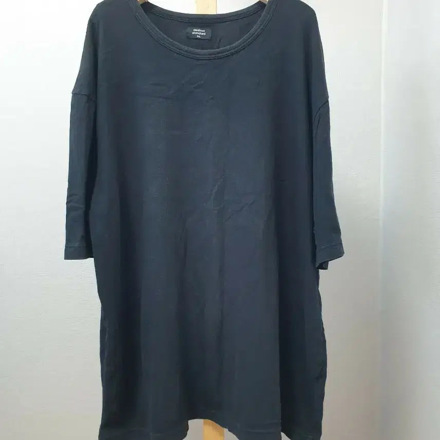 [BUNJANG] Musinsa Black Short Sleeve T-Shirt Size 3XL / 무신사 검정 반팔티 싸이즈3XL