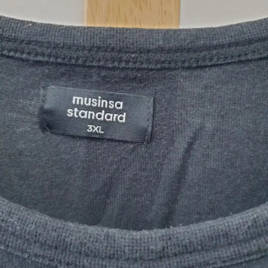 [BUNJANG] Musinsa Black Short Sleeve T-Shirt Size 3XL / 무신사 검정 반팔티 싸이즈3XL