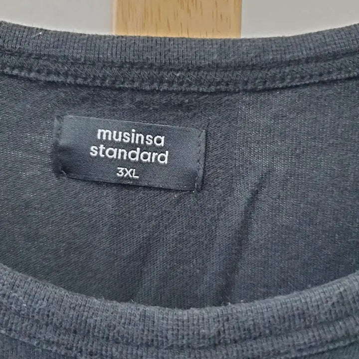 [BUNJANG] Musinsa Black Short Sleeve T-Shirt Size 3XL / 무신사 검정 반팔티 싸이즈3XL