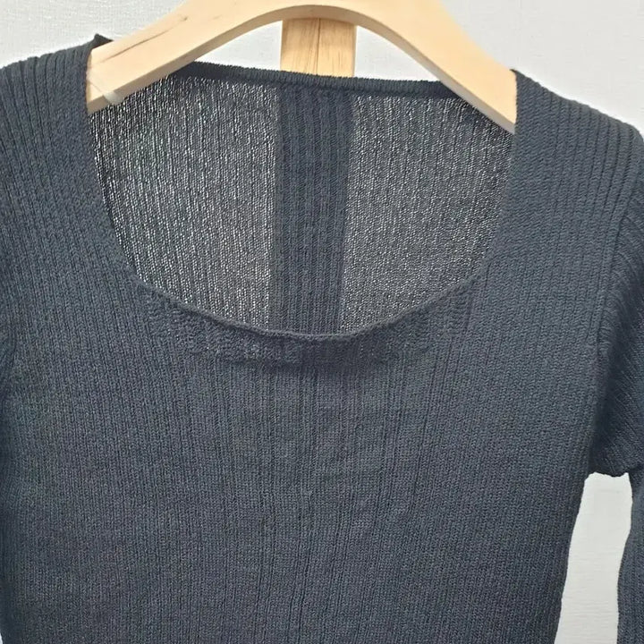 [BUNJANG] Knit T-Shirt - Size F / 국산 신축성아주좋은 니트 티셔츠 싸이즈F