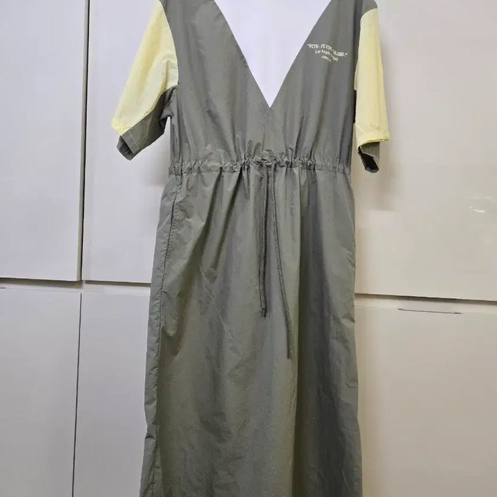 [BUNJANG] Project M Color Block Long Dress / 프로젝트엠 컬러블록 롱 원피스