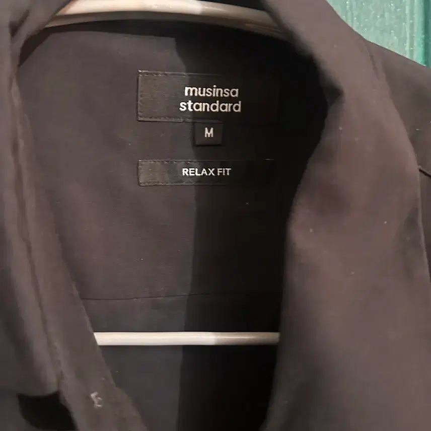 [BUNJANG] Musinsa Standard Black Relaxed Fit Shirt (M) / 무신사 스탠다드 블랙 셔츠 M 릴렉스핏
