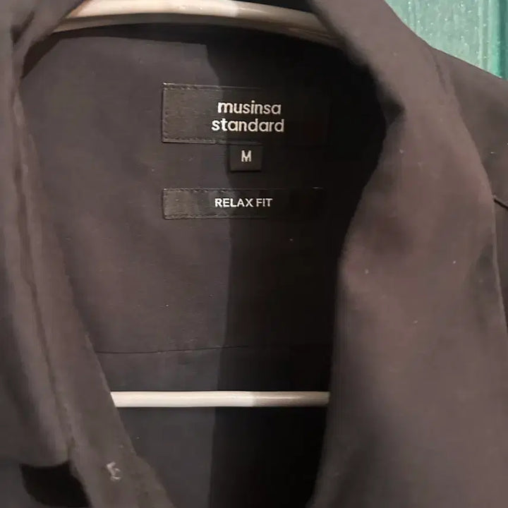 [BUNJANG] Musinsa Standard Black Relaxed Fit Shirt (M) / 무신사 스탠다드 블랙 셔츠 M 릴렉스핏