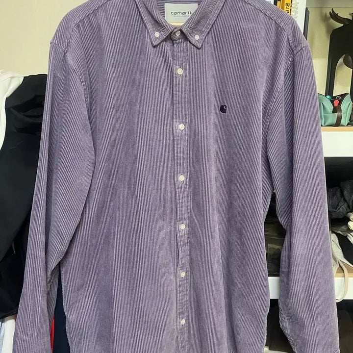 [BUNJANG] Carhartt Corduroy Shirt Purple XL / (XL) 칼하트 코듀로이 셔츠