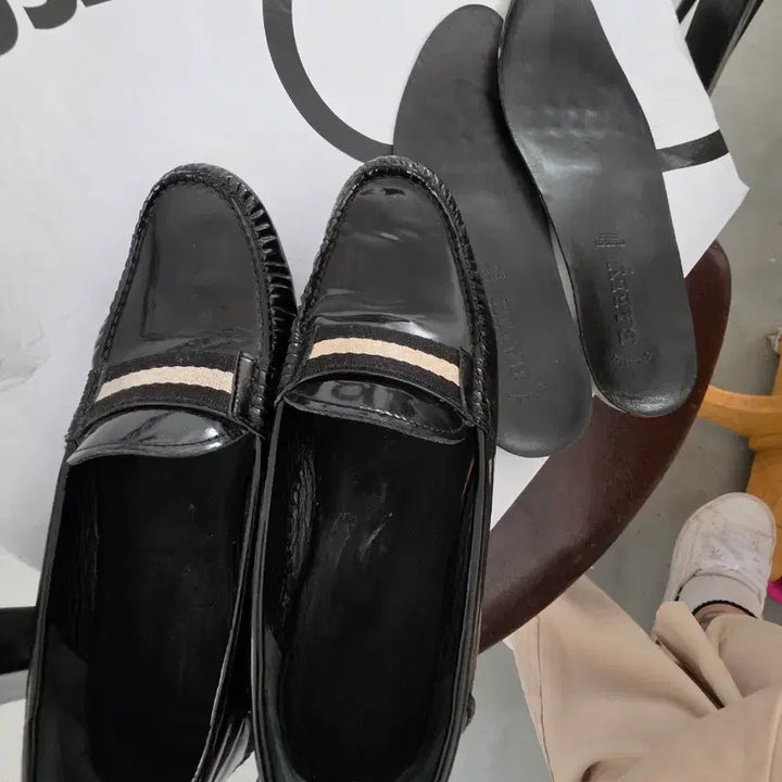 [BUNJANG] Bally Black Enamel Loafers / Bally 발리 블랙 에나멜 로퍼