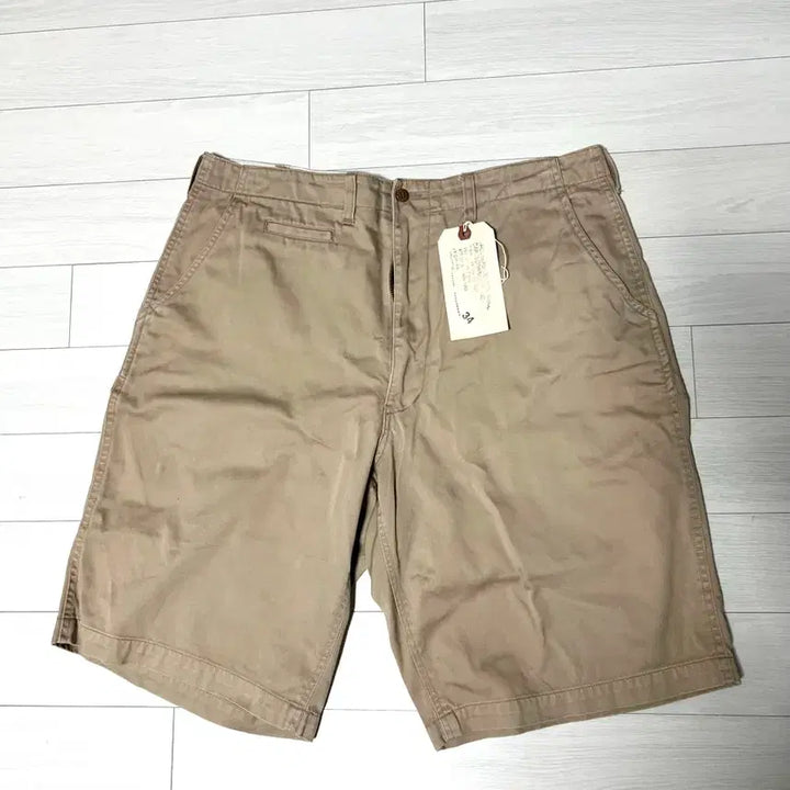[BUNJANG] Capclothing Cotton Shorts Khaki Size 34 / 캡클로딩 쇼츠 34