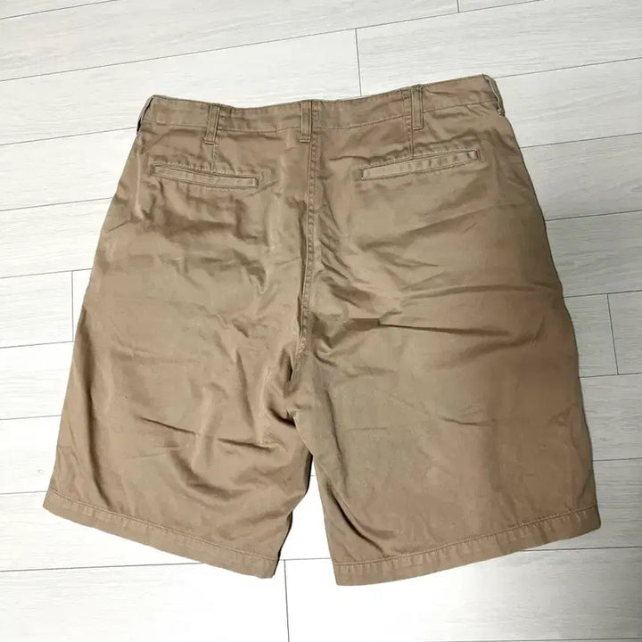 [BUNJANG] Capclothing Cotton Shorts Khaki Size 34 / 캡클로딩 쇼츠 34