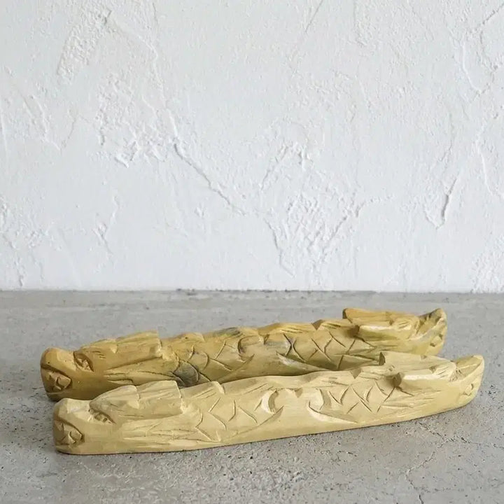 [BUNJANG] Antique "Dragon Carving" Paperweight Set / 앤틱 문방사우 <용조각 문진 세트>