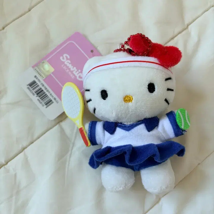 [BUNJANG] Hello Kitty Tennis Plush Charm / 헬로키티 테니스 인형 키링