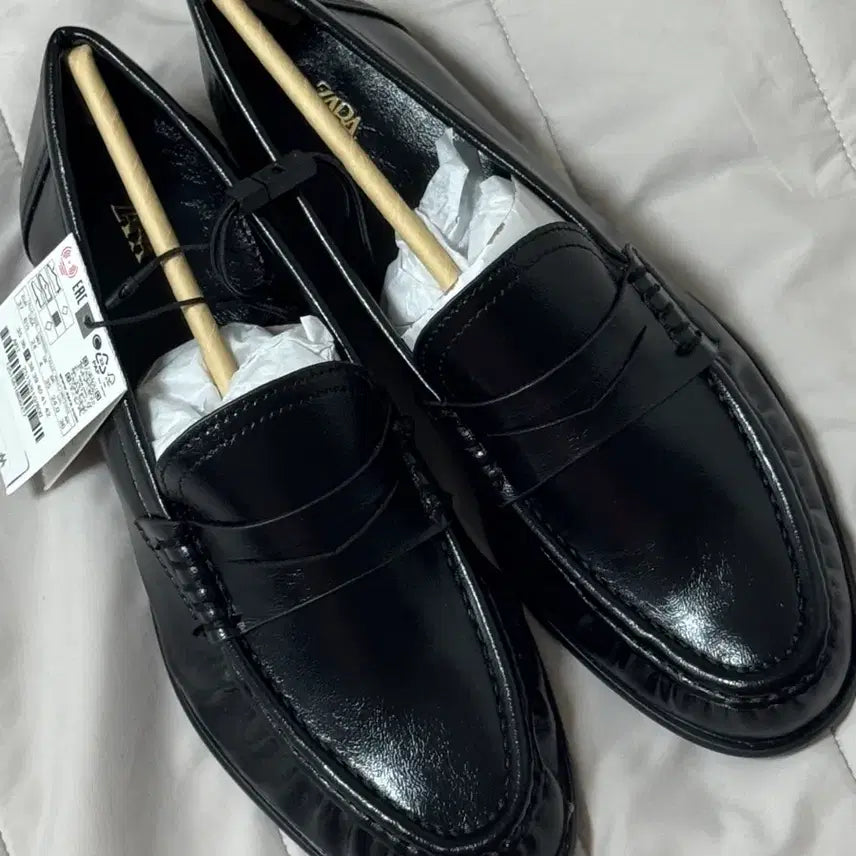 [BUNJANG] Zara Soft Shirring Loafers / 자라 소프트 셔링 로퍼 37, 38