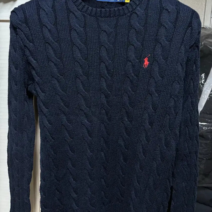 [BUNJANG] Polo Ralph Lauren Cable Knit Sweater Size S / QR정품) 폴로 케이블니트 95 실착적음