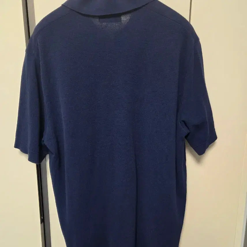 [BUNJANG] Galaxy Lifestyle Blue Cotton Short Sleeve Polo Shirt M / 갤럭시[CARDINAL] 블루 코튼 카라반팔 M