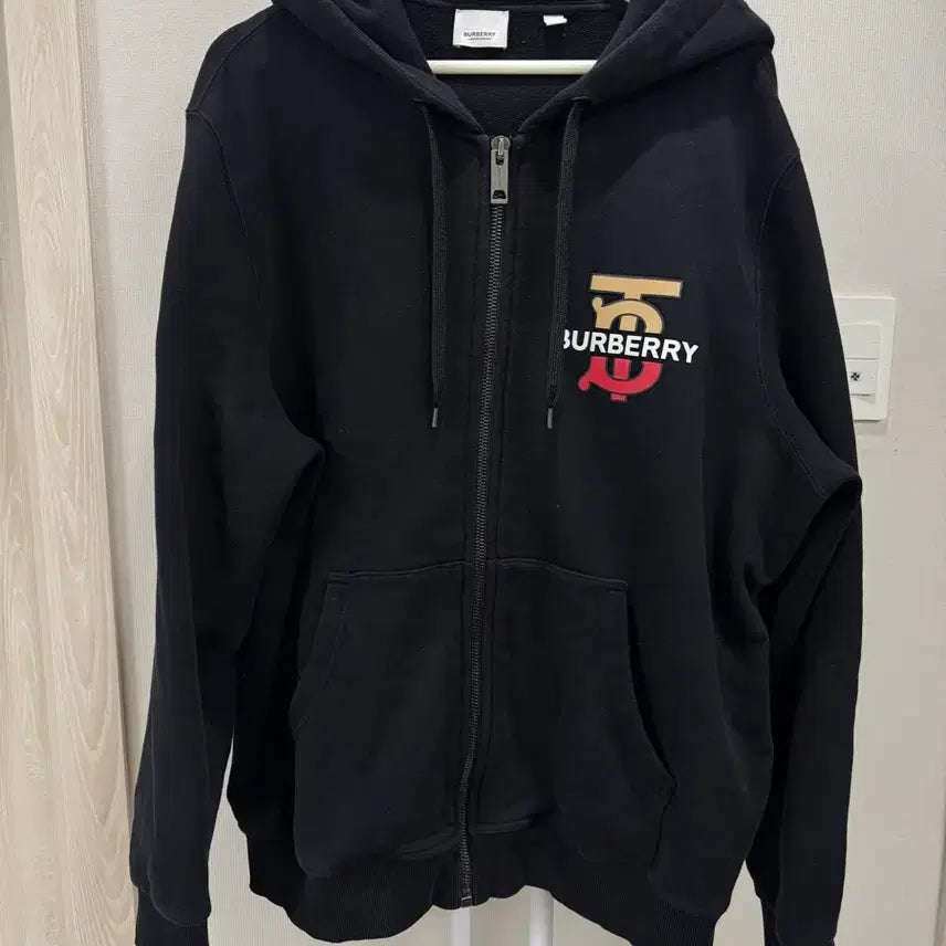 [BUNJANG] Burberry Black Logo Hooded Zip-Up L / (정품)버버리 블랙 로고 후드집업 L100