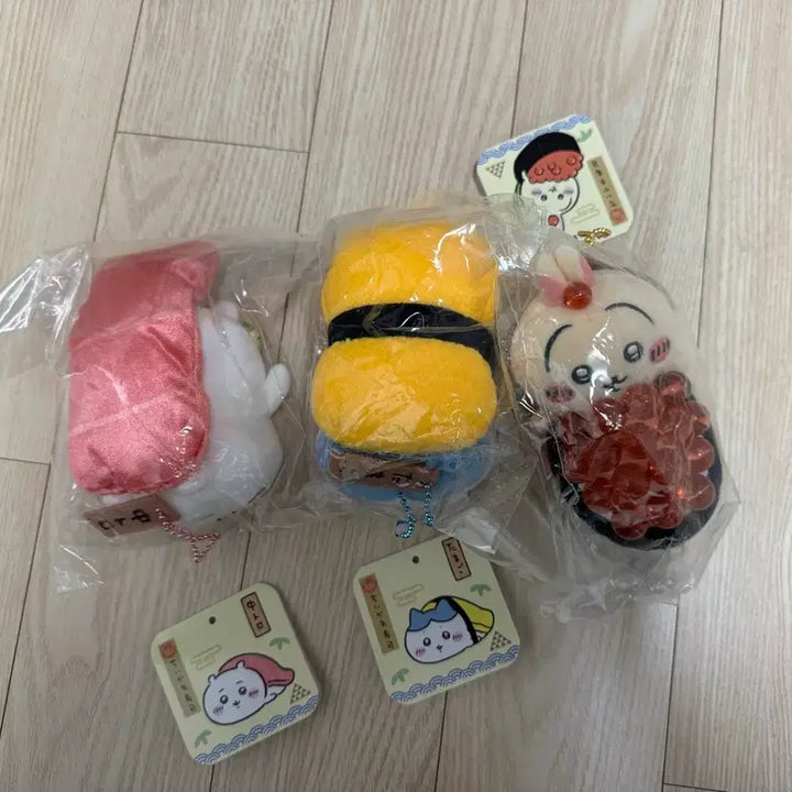[BUNJANG] Chiikawa Hachiwara Usagi Sushi Mascot Bundle Set (Sealed) / [일괄/미개봉] 치이카와 하치와레 우사기 스시 초밥 마스코트