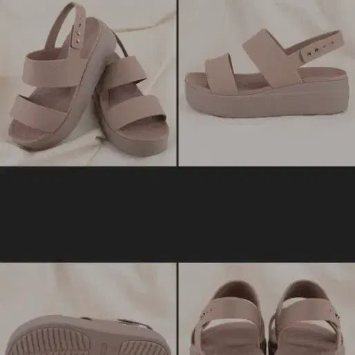 [BUNJANG] Crocs Brooklyn Low Wedge Latte / 크록스 브루클린 로우 웨지 라떼색상