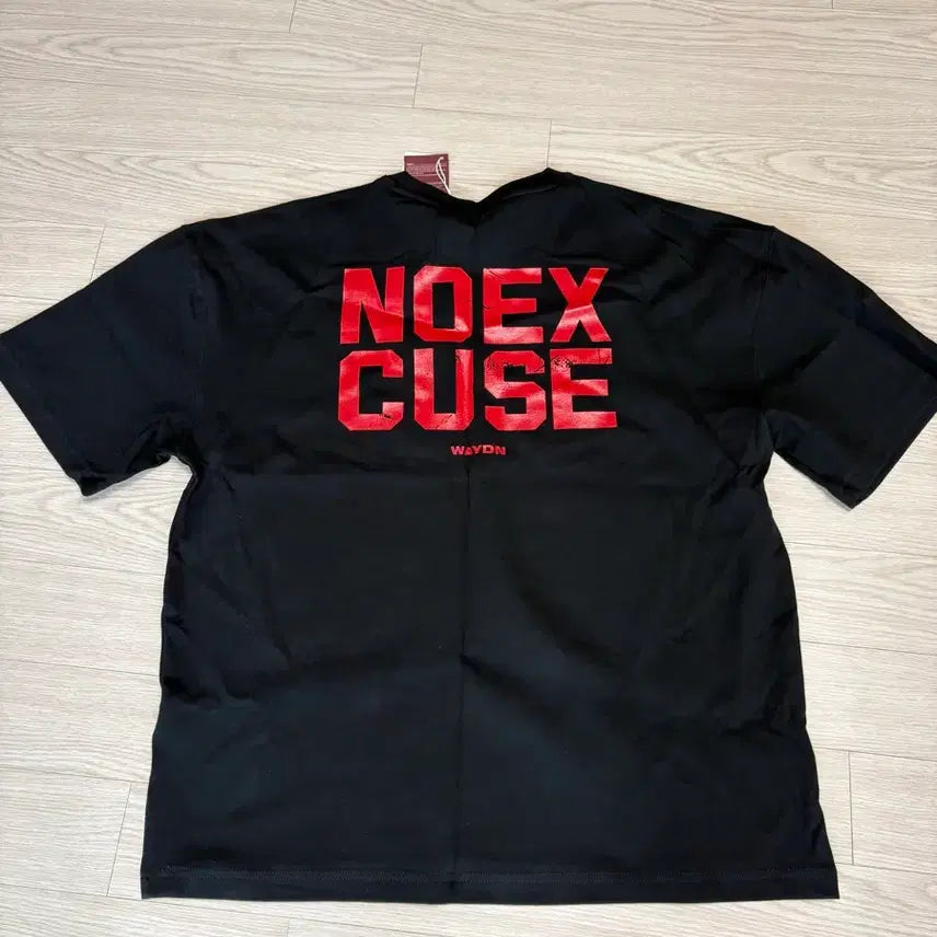 [BUNJANG] NOXIOUS GANG NOXIOUS CUES Short Sleeve T-Shirt Black Red / 노익스강 노익스큐스 반팔티