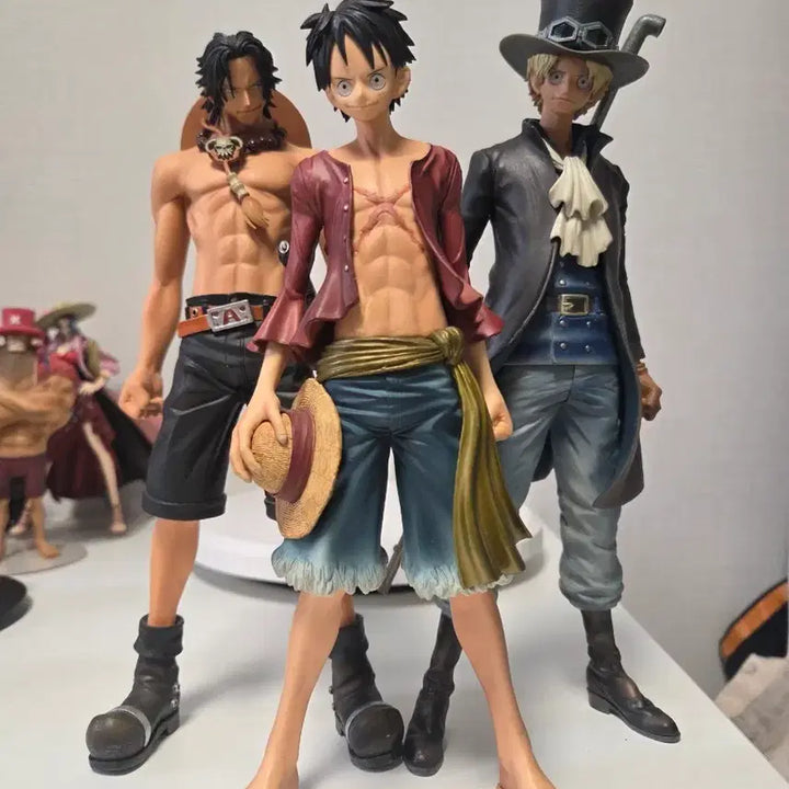 [BUNJANG] One Piece Master Stars Piece (MSP) Luffy, Ace, Sabo Figures (No Box) / 원피스 마스터 피스 MSP 루피 에이스 사보 피규어(노박스)