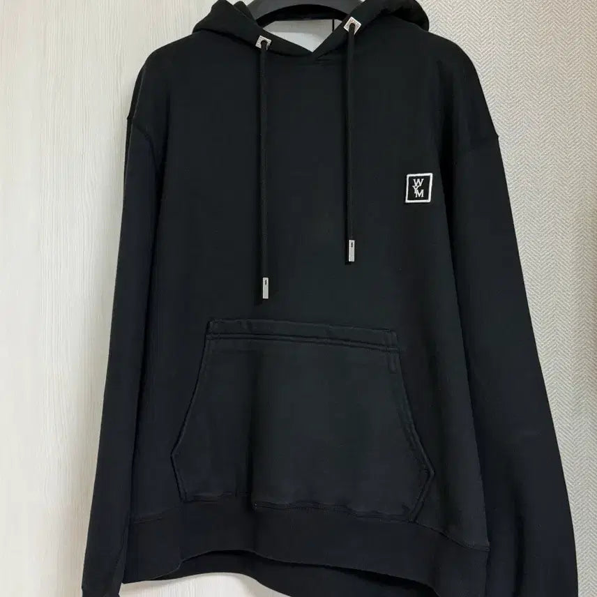 [BUNJANG] Wooyoungmi Black Back Logo Hoodie FW23 Size 48 / (48) 23fw 우영미 백로고 후드티 블랙
