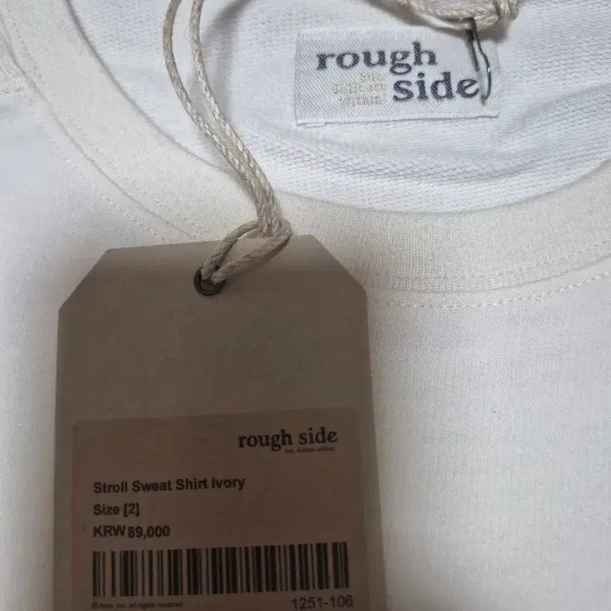 [BUNJANG] Roughside Sweatshirt Long Sleeve 100-105 / 러프사이드 스웨트셔츠(롱 슬리브) 100~105