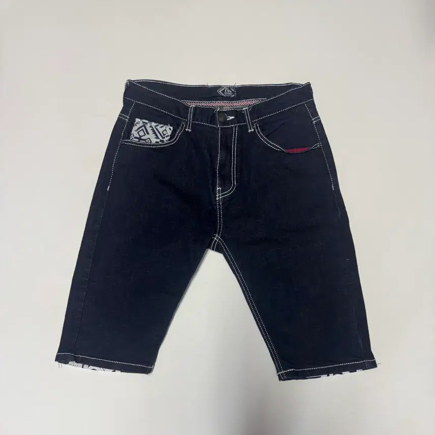 [BUNJANG] Evisu Lettering Printing Denim Shorts / 희귀!! 공용 에비수 EVISU 레터링 프린팅 데님 반바지