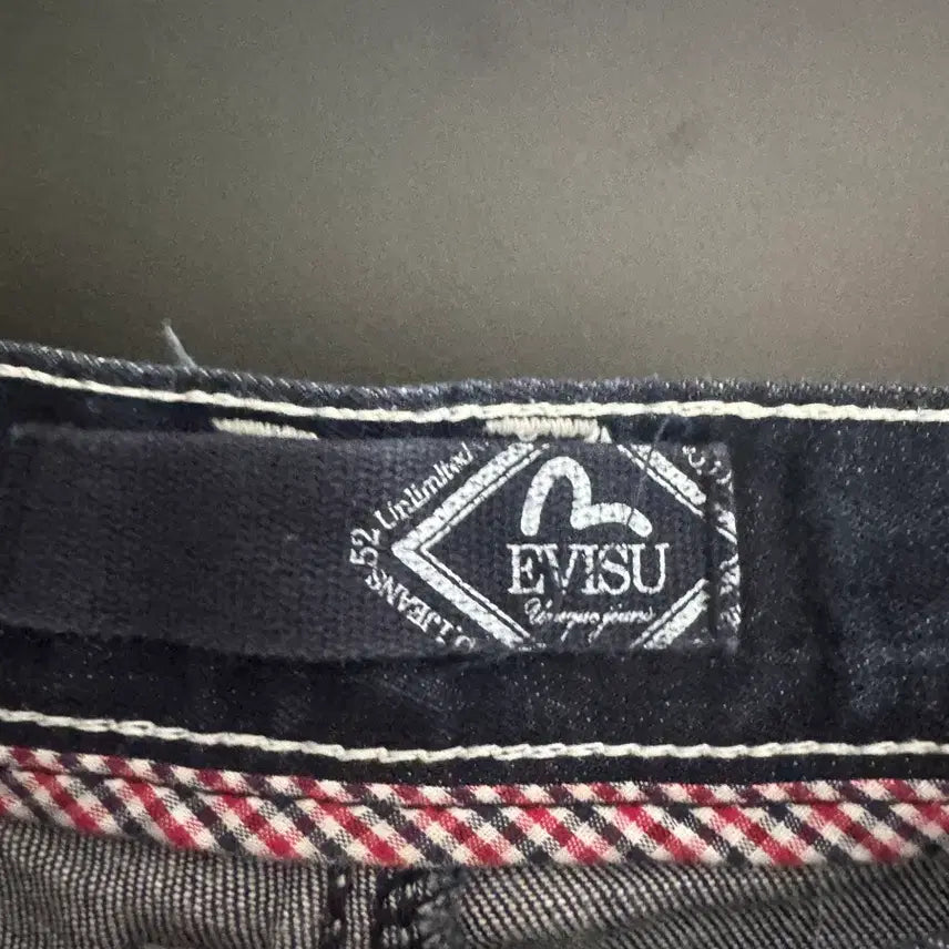 [BUNJANG] Evisu Lettering Printing Denim Shorts / 희귀!! 공용 에비수 EVISU 레터링 프린팅 데님 반바지